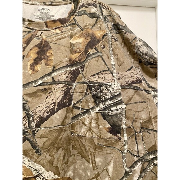 Vtg Faded Camo Shirt Mens 3XL Camouflage Hunting 90s Y2K Streetwear Baggy Plus - Picture 3 of 5